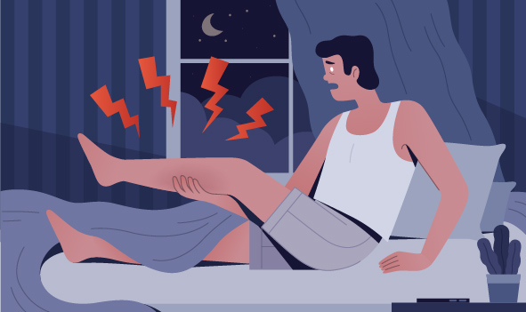 چرا استخوان ساق پایم در شب درد می‌کند